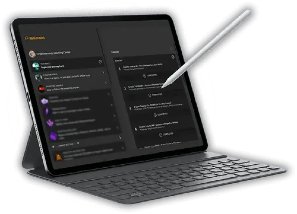 hustlers university on an ipad pro